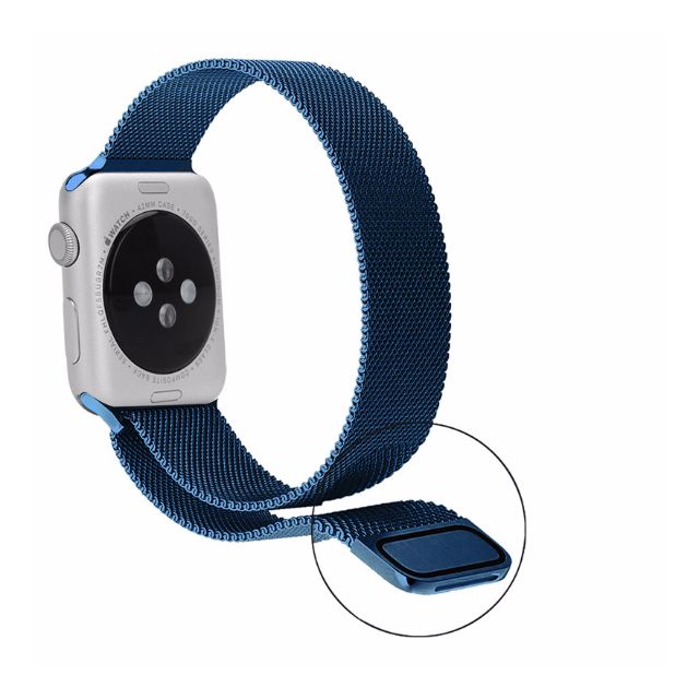 Apple Watch Strap Milanese Loop Blue Men S Fashion Watches On Carousell