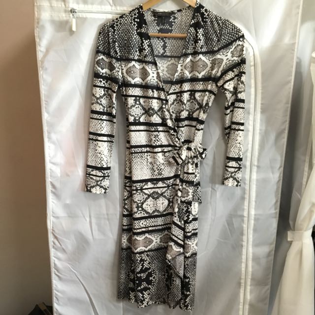 Bcbg adele wrap dress sales