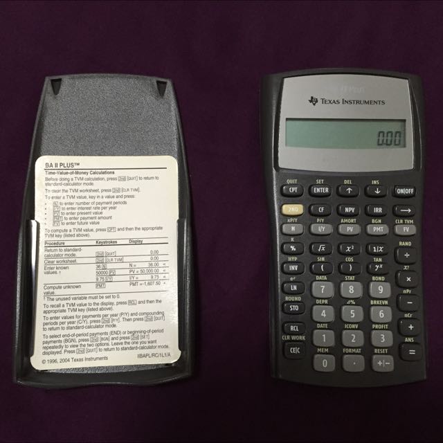 Financial Calculator, Hobbies & Toys, Books & Magazines, Textbooks on ...