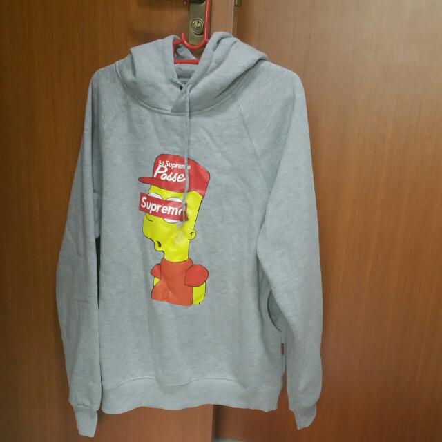 Supreme bart simpson hoodie shop