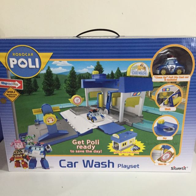 Robocar poli car wash playset hot sale
