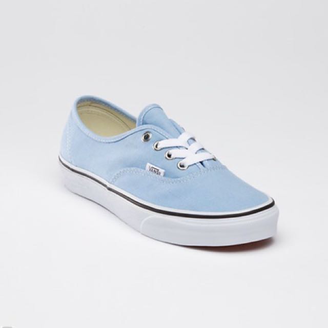 womens vans light blue
