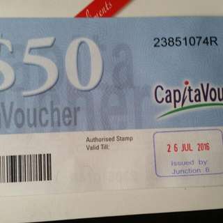 CAPITALAND $100 Vouchers (2 x $50)