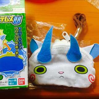 萬代 妖怪手錶 盒玩 小石獅 小袋子 錢包