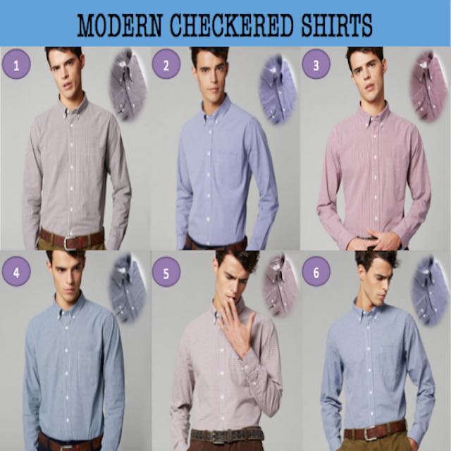 2016 Modern Stylish Checkered Casual Shirt For Him Business Office