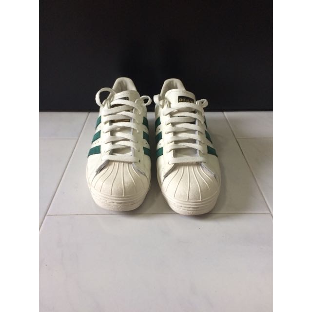 adidas Superstar 80s Deluxe Vintage White Green
