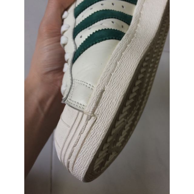 Adidas Originals Superstar 80s Delux Shoes - Vintage White/Green