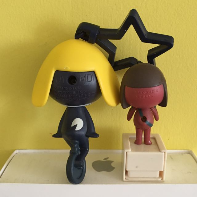 Bandai Keroro Frog on unicycle keychain Keroro gun figurine McDonalds Happy Meal, Hobbies & Toys