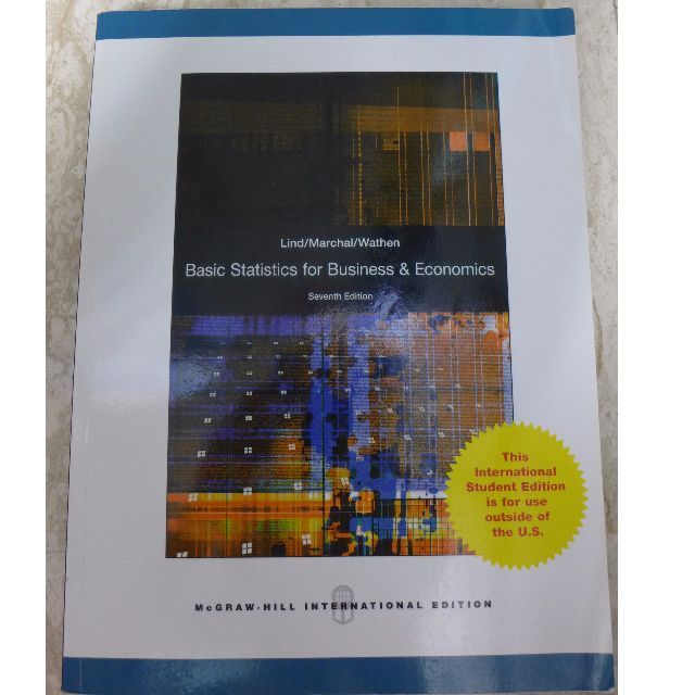 basic statistics for business & economics McGraw Hill 7th edition by ...