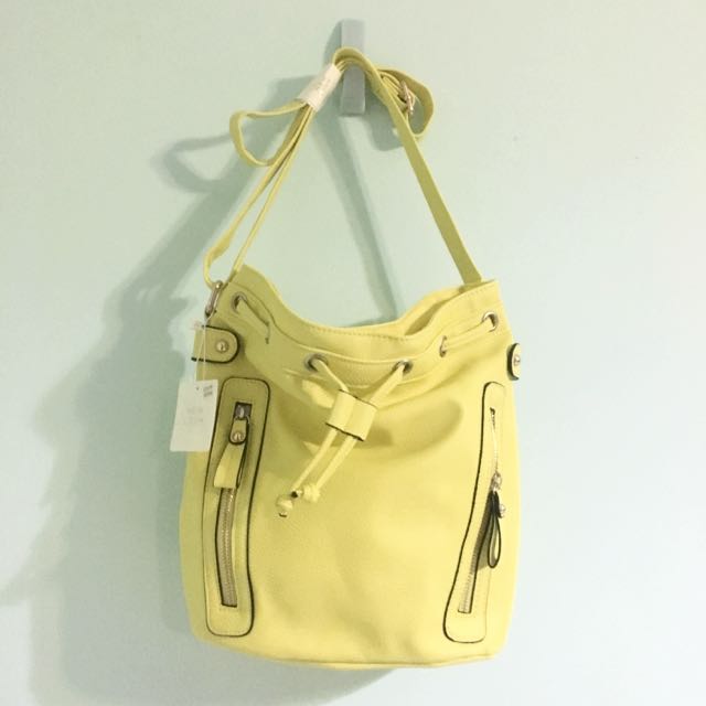 new look yellow bag