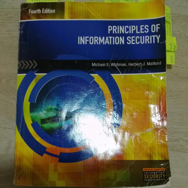 Principles Of Information Security 4th Edition Textbook Books