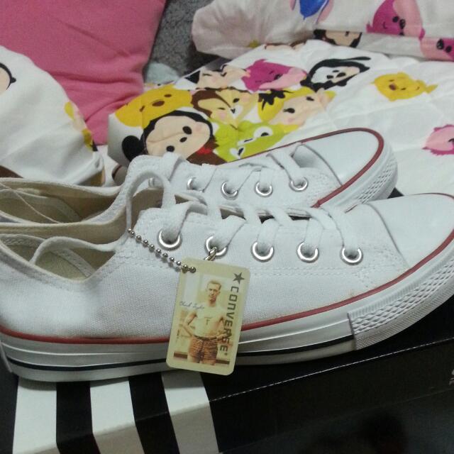 Replica Converse Canvas White Shoe Women s Fashion Footwear Sneakers on Carousell