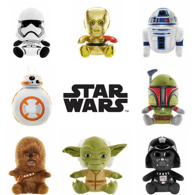Star Wars Plush Toys Complete Set (Changi Airport), Hobbies & Toys