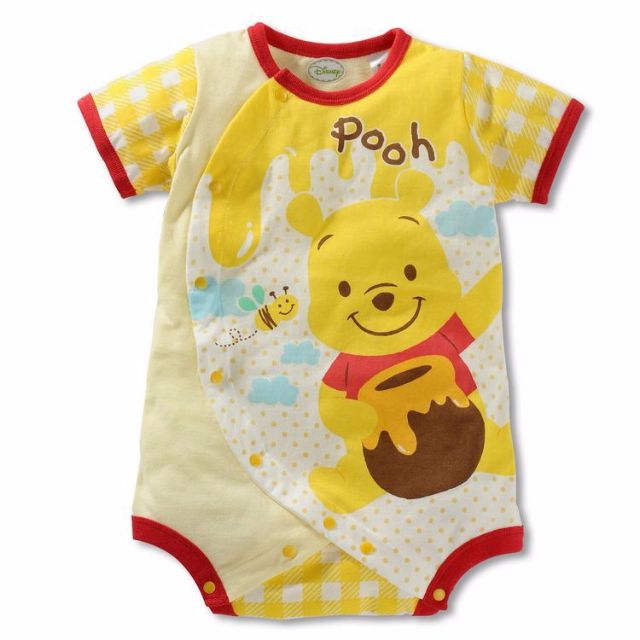 Stock Winnie The Pooh Baby Boy Girl Unisex Short Sleeves