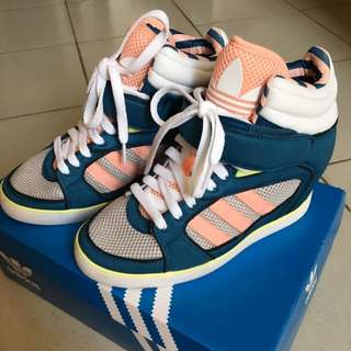 Adidas Originals X Dazzlin粉嫩撞色內條紋聯名內增高鞋 Ies Yabbi In Jp