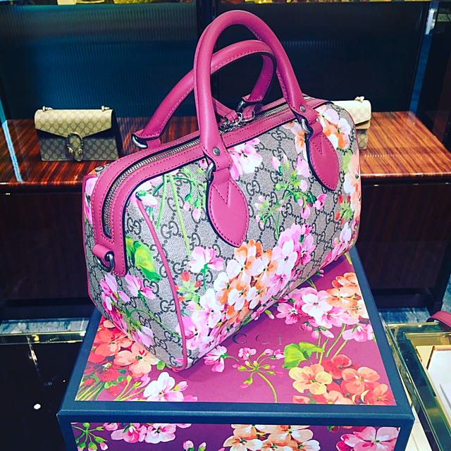 Authentic Gucci Blooms Boston Bag Luxury on Carousell