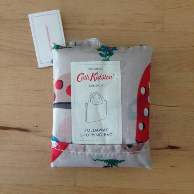 BN Authentic Cath Kidston Mushroom Foldaway Shopper Bag Luxury Bags Wallets on Carousell