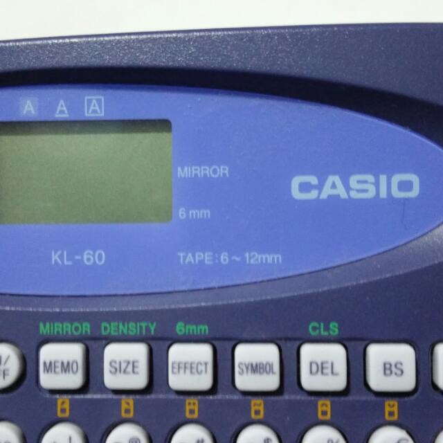 CASIO KL60 EZ LABEL, Sports Equipment, Exercise & Fitness, Cardio