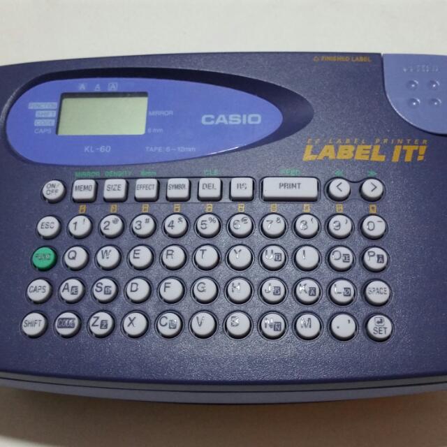 CASIO KL60 EZ LABEL, Sports Equipment, Exercise & Fitness, Cardio