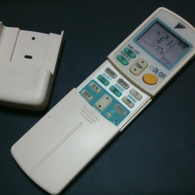 Daikin Aircon Remote Control With Holder , TV & Home Appliances, Air Conditioners & Heating on