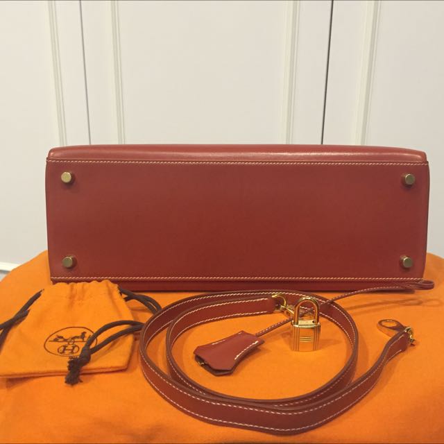 HERMES Epsom Kelly Sellier 32 Brique 85959