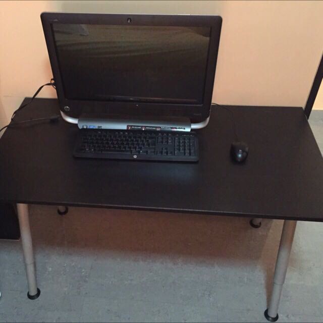 IKEA Computer Table Legs are adjustable, Furniture & Home Living, Furniture, Tables & Sets on