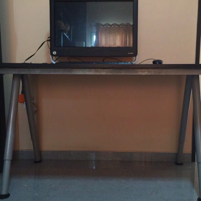 IKEA Computer Table Legs are adjustable, Furniture & Home Living, Furniture, Tables & Sets on