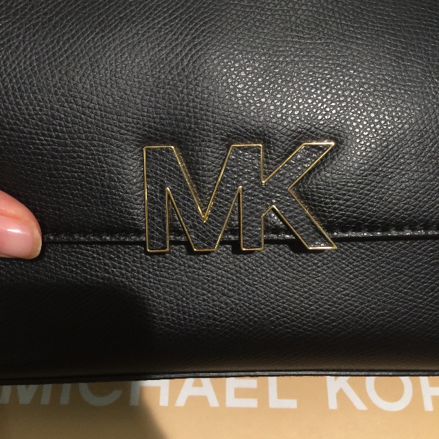 Michael Kors Florence Grey Crossbody Shoulder Bag Small Leather