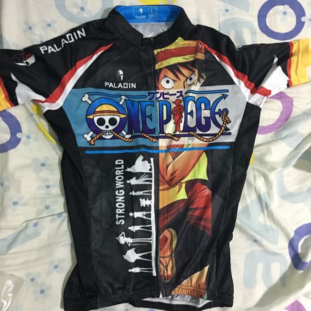 One Piece Luffy Black Cycling Jersey Men S Fashion Activewear On Carousell