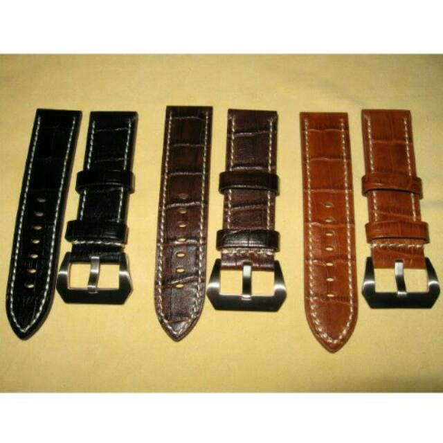 PAROS Leather Strap with Buckle BLACK