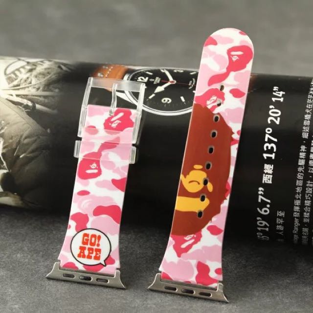 INSTOCK Bathing Ape BAPE BABY MILO Apple Watch Strap 38mm 42mm
