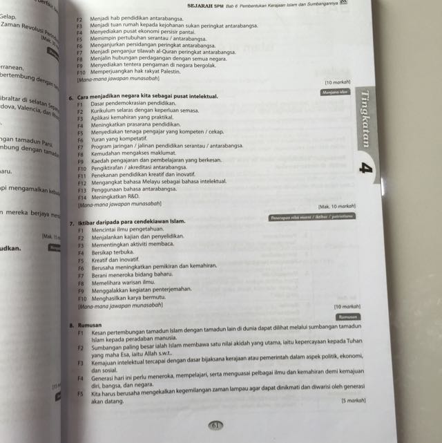 Spm Sejarah Paper 3 Panduan Menjawab Textbooks On Carousell