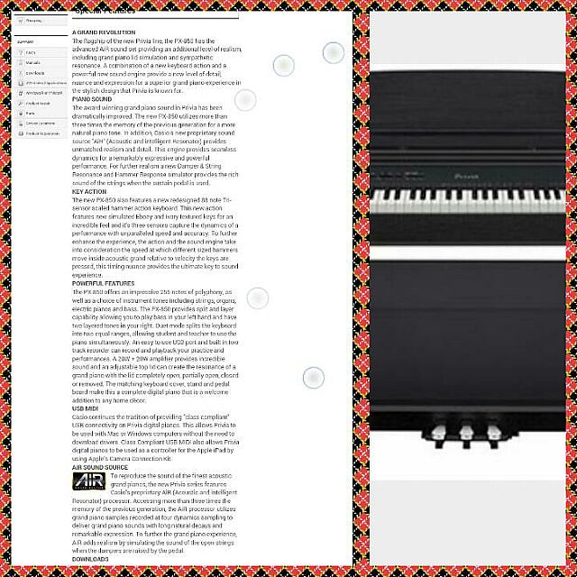 preloved Casio Privia Px850 Digital Piano FINAL CALL! FINAL PRICE