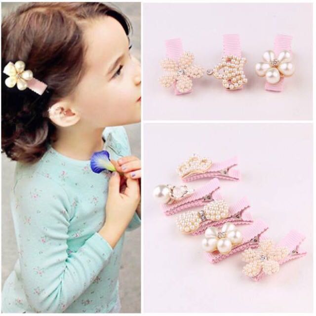 pretty hair clips for girls