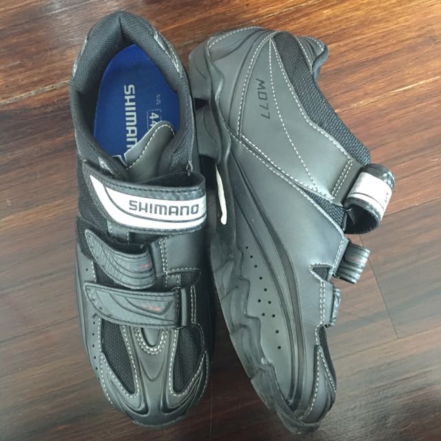 Shimano M077 MTB SPD Shoes Size 44 Sports Equipment Bicycles Parts Parts Accessories on Carousell