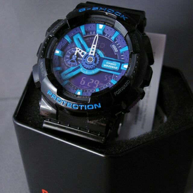 g shock purple and black