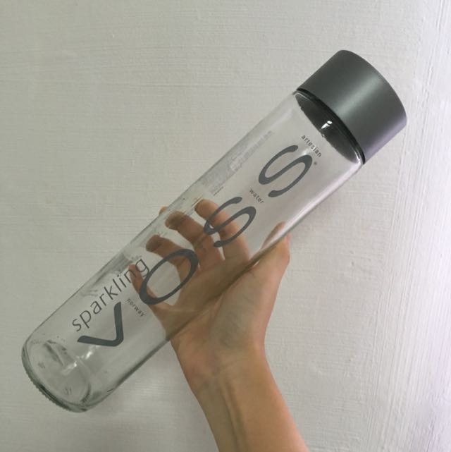 Empty Voss Water Bottle 800ml, Furniture & Home Living, Home Decor