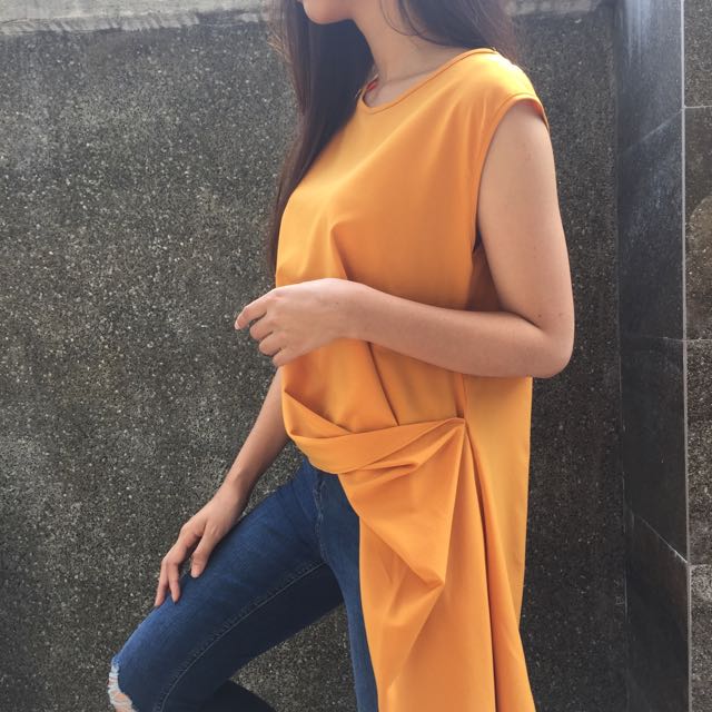 JORDAN TOP IN MUSTARD, Women's Fashion, Tops, Blouses on Carousell