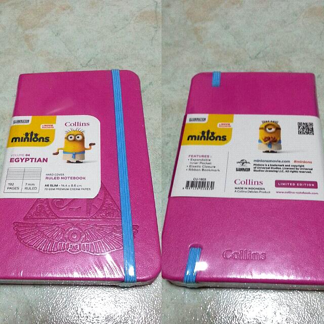 Minions A6 Notebook By Collins (Limited Edition), Hobbies & Toys, Books & Magazines, Children's