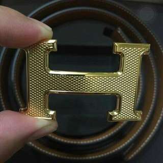 Instock: HERMES "H" Mens Belt 32' from Europe *** Very Rare Design***
