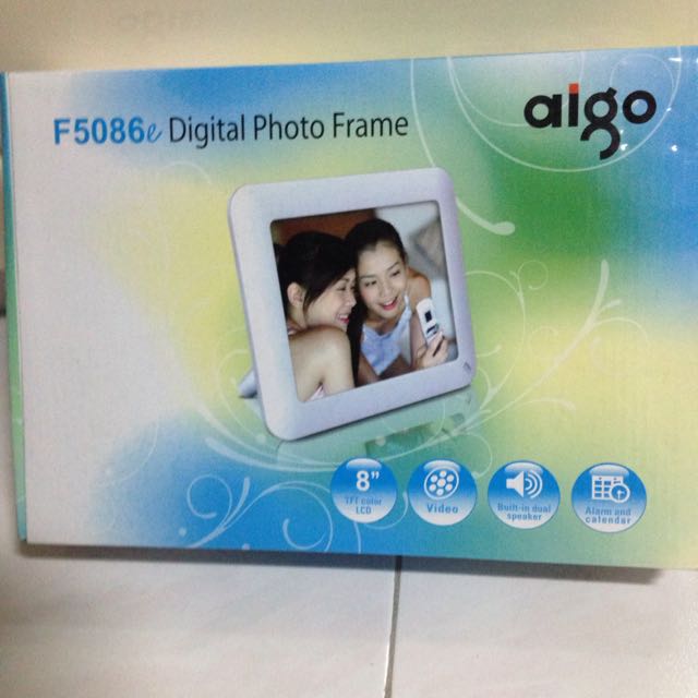 Aigo Digital Photo Frame, Furniture & Home Living, Home Decor, Clocks