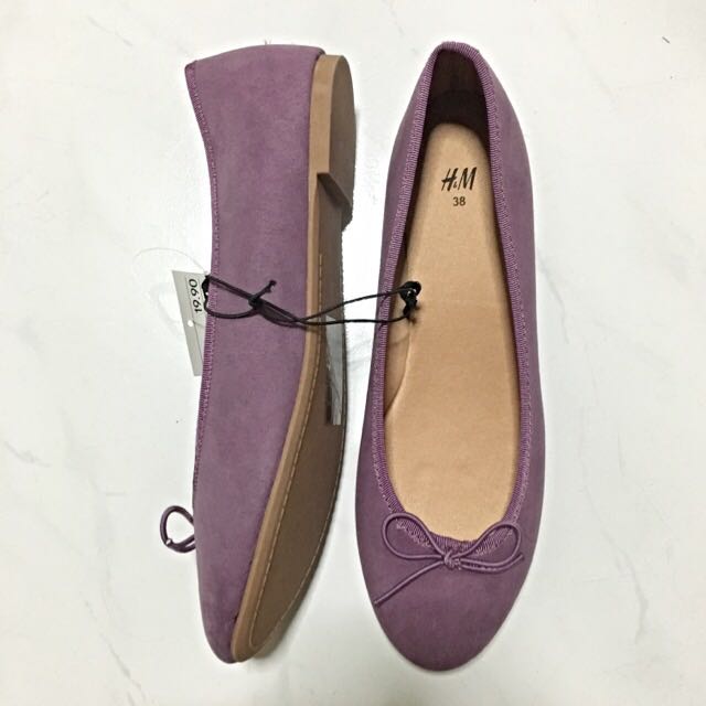 purple ballet flats