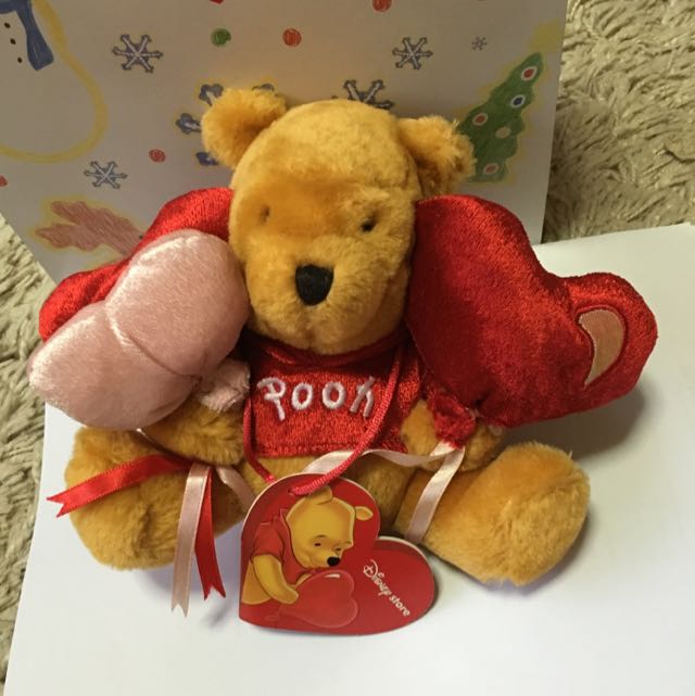winnie the pooh valentine plush