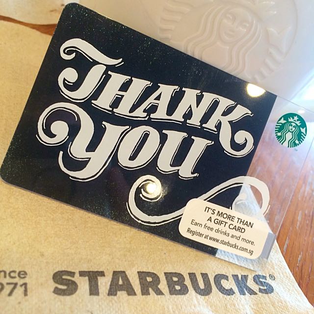 Starbucks Card Thank You Design 2016 Limited Edition Everything