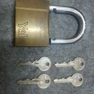 ♡BN 100% YALE UK Padlock Original + 4Keys