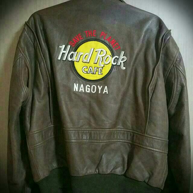 Leather jacket hard rock cafe store