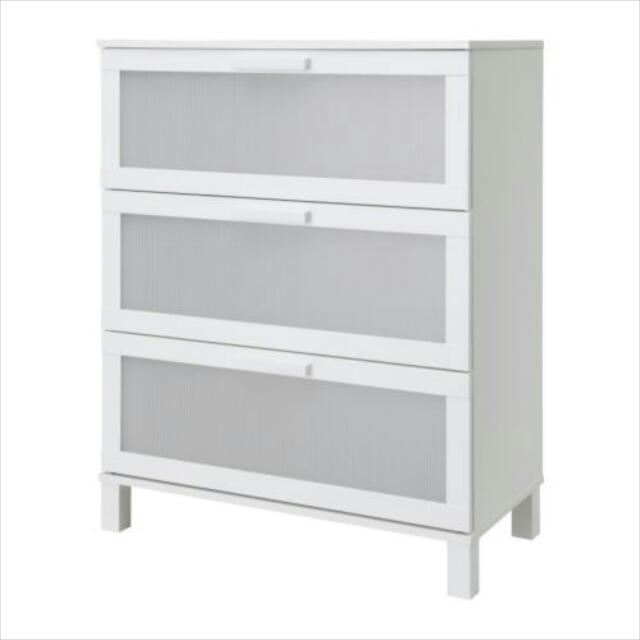 IKEA Aneboda Chest of 3 drawers (White), Furniture & Home Living