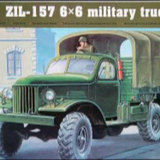 Trumpeter 01001 modèle Kit Zil-157 6 x 6 Soviet Military Truck