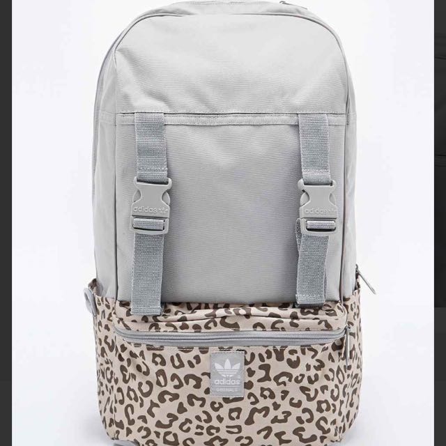 Adidas Leopard Block Backpack In Grey, Women's Fashion, Bags u0026 Wallets,  Backpacks on Carousell