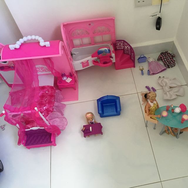 barbie doll house set games